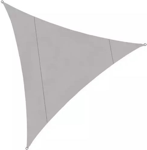 Gardlov Triangle Shade Sail Gray With Hoop 4x4m 120gr/m²