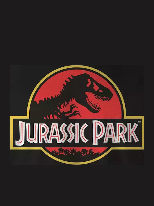 Park Logo T-shirt Jurassic Park Black Cotton MEJUPAMTS001S