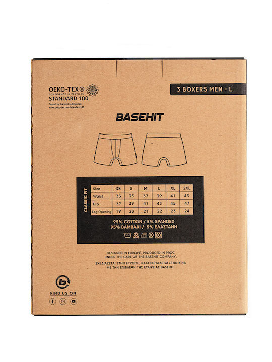Men's Boxers Ebony 3Pack