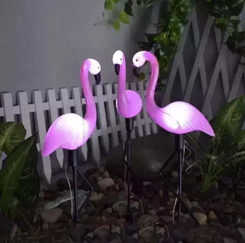 Gardlov Set of 3 Stake Solar Lights with Photocell IP44 20cmx6cmx52cmcm