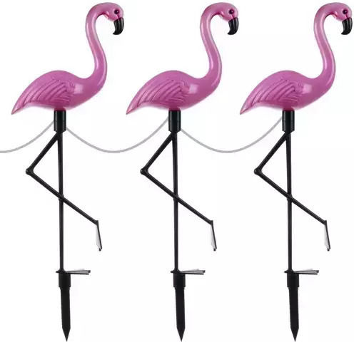 Gardlov Set of 3 Stake Solar Lights with Photocell IP44 20cmx6cmx52cmcm
