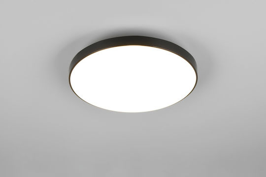Trio Lighting Πλαφονιέρα Οροφής Μπάνιου Μαύρη