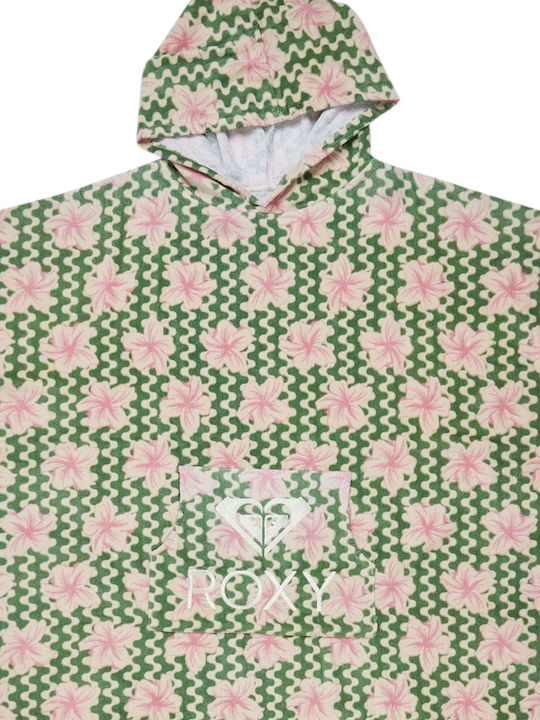 Roxy Stay Magical Cotton Beach Poncho Green