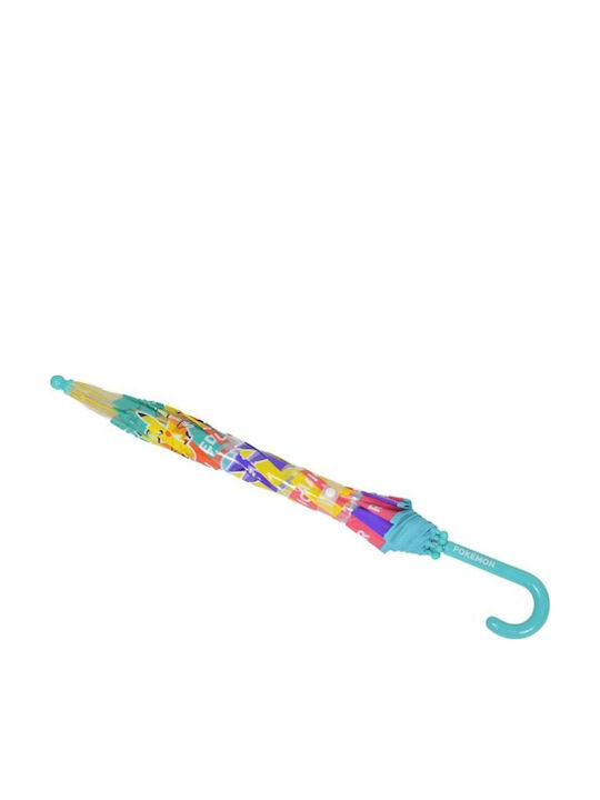 Pokemon Kids Curved Handle Umbrella with Diameter 48cm Multicolour