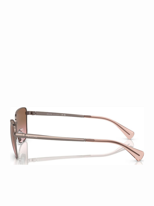 Ralph Lauren Damen Sonnenbrille mit Rose Gold Metall Gestell und Braun Verlaufsfarbe Linse RA4143 942714