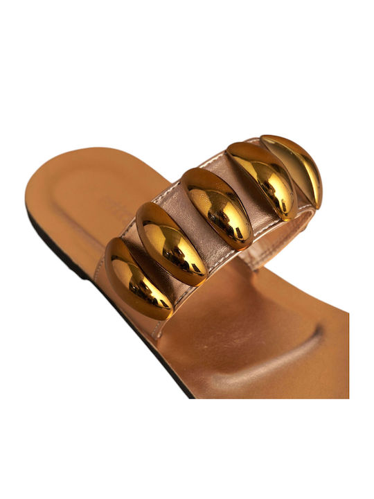 Attrattivo Gold Sandals