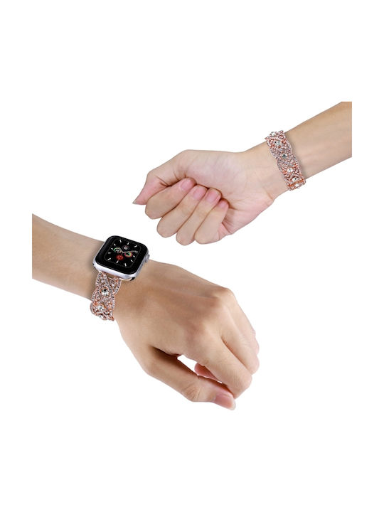 Metallic Bracelet Pink Gold 46mm