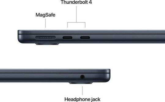 Apple MacBook Air 13.6" IPS Retina Display (M4-10-Core/16GB/512GB SSD/10-Core GPU) Midnight (GR Keyboard)