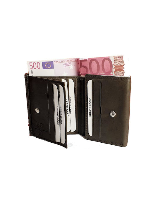 Men's Leather Wallet with RFID Brown