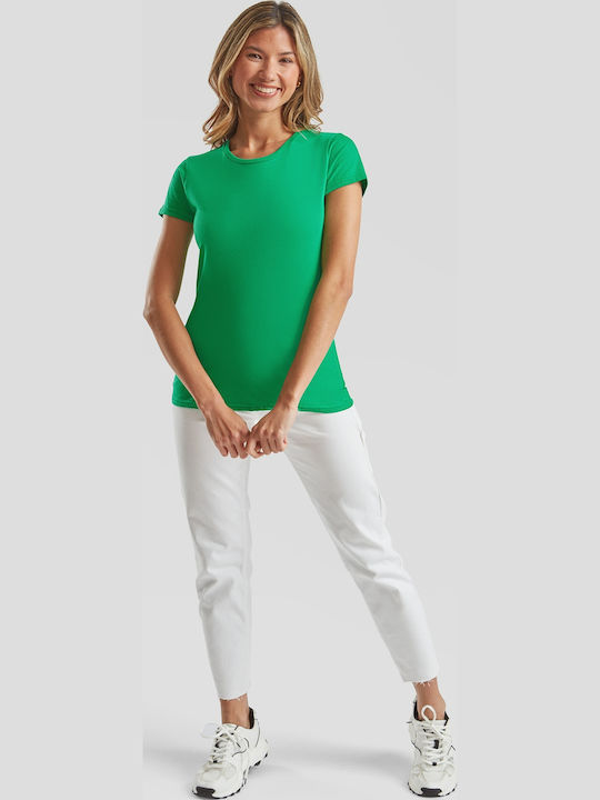 Fruit of the Loom Iconic Women's Short Sleeve Promotional T-Shirt Kelly Green
