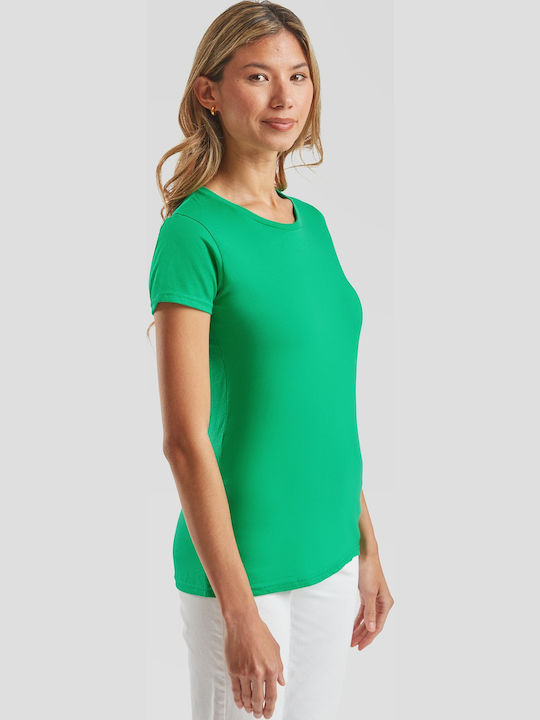 Fruit of the Loom Iconic Women's Short Sleeve Promotional T-Shirt Kelly Green
