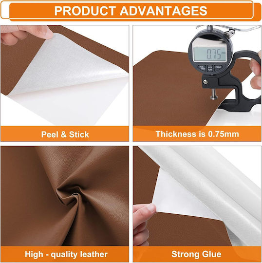 Stickers Faux Leather Patch Sewing Supply 28x20cm 2pcs