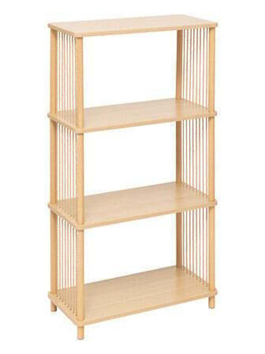 5Five Ραφιέρα Κουζίνας Ξύλινη 3 Θέσεων Μπεζ 60x30x110cm