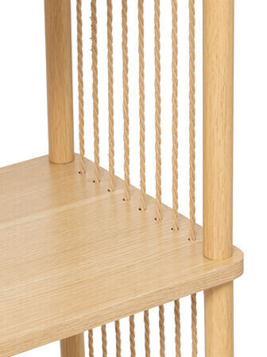 5Five Ραφιέρα Κουζίνας Ξύλινη 3 Θέσεων Μπεζ 60x30x110cm