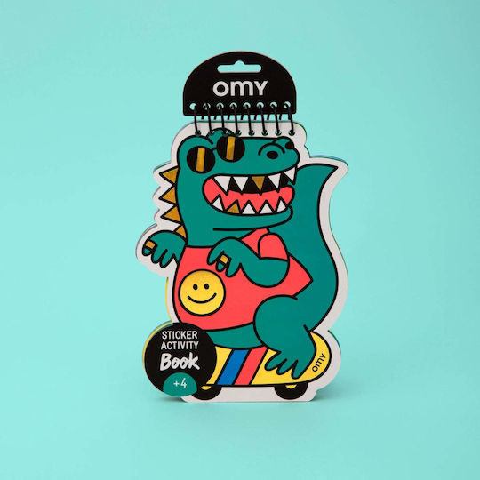 Omy Painting - Activity Book with Stickers Dino for Children 4+ years old Years