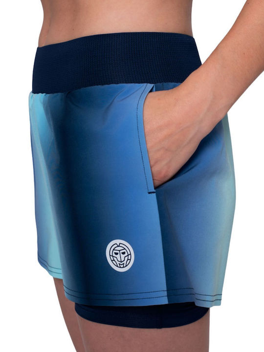 Γυναικείο Αθλητικό Σορτς Dark Blue, Blue, Aqua