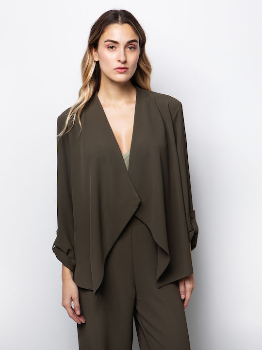 Toi&Moi Blazer pentru femei Sacou Kaki