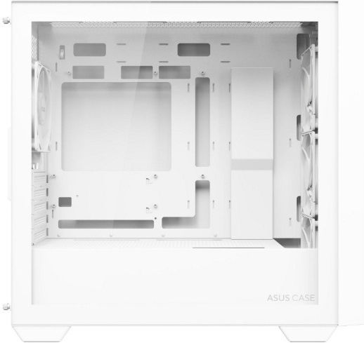 Asus A21 PLUS TG Gaming Midi Tower Κουτί Υπολογιστή με Πλαϊνό Παράθυρο και RGB Φωτισμό Λευκό