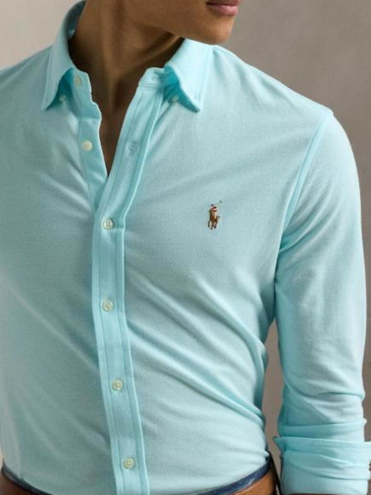 Long-sleeved Shirt Soft Aqua