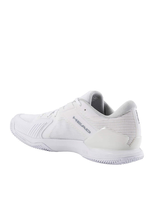 Head Sprint Pro 4.0 Ανδρικά Παπούτσια Τένις για Χωμάτινα Γήπεδα Λευκά