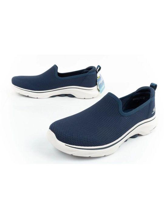 Go Walk Women's Canvas Slip-Ons Navy Blue