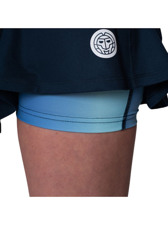 Bidi Badu Spectrum Printed Wavy Girl's Tennis Skort Dark Blue Blue Aqua