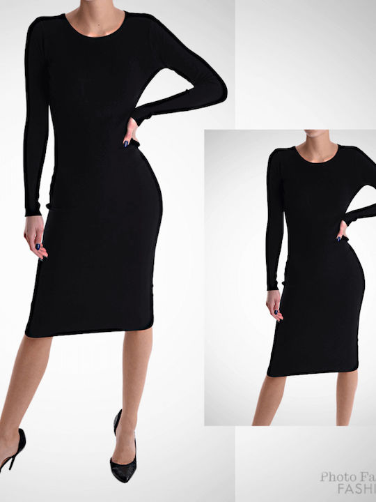 Midi Abendkleid Black