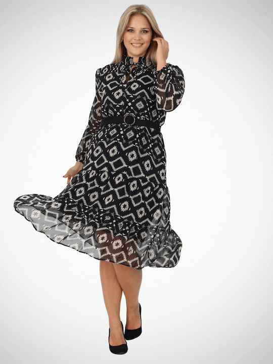 Midi Damenkleid Weiß