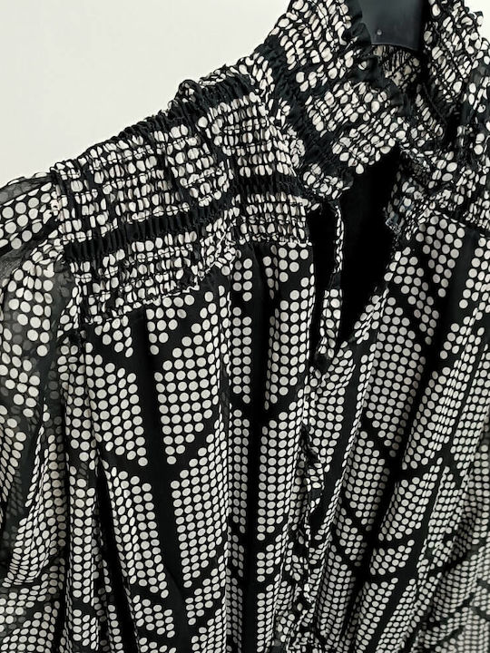 Midi Damenkleid für Hochzeit - Taufe Schwarz