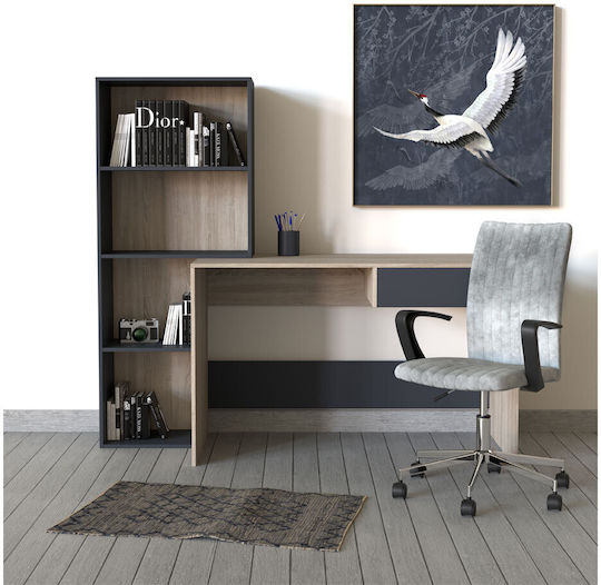 InTheBox Nomads 5τμχ Χαλί Ορθογώνιο Δερμάτινο Γκρι 60x90cm
