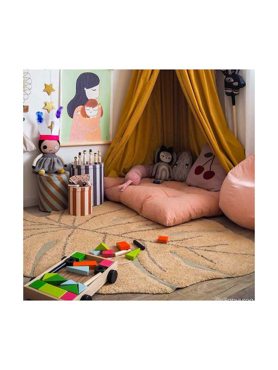 Lorena Canals Monstera Χαλί Ορθογώνιο Βαμβακερό Κίτρινο 120x180cm