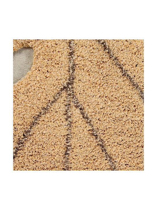 Lorena Canals Monstera Χαλί Ορθογώνιο Βαμβακερό Κίτρινο 120x180cm