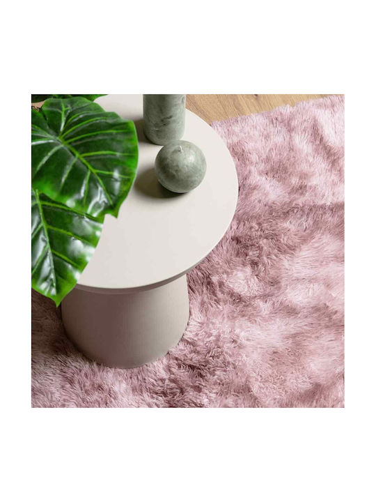 vidaXL Anti-slip Rug Rectangular Shaggy Dk. Pink
