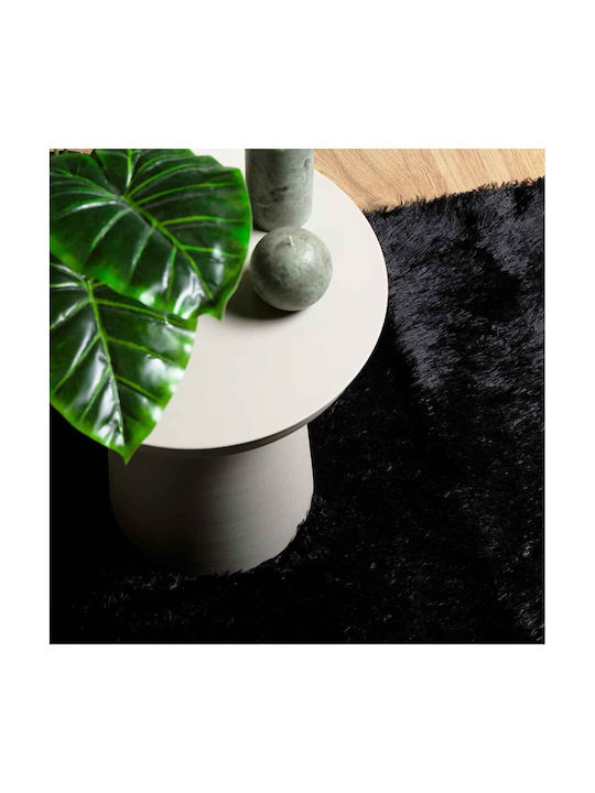 vidaXL Anti-slip Rug Rectangular Shaggy Black