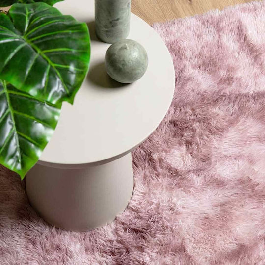 vidaXL Anti-slip Rug Rectangular Shaggy Dark Pink / Pink