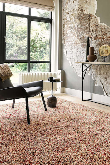 Brink & Campman Pop Art Covor Rectangular Din lână Ecru Coral