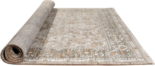 Tzikas Carpets Pera 68872-740 Χαλί Ορθογώνιο με Κρόσια Μπεζ 200x250cm