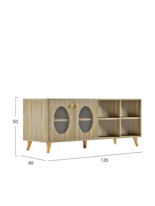 TV-Ständer Rillion Melamin In Sonama M40xP50xH120cm
