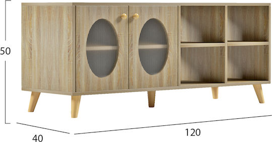 TV-Ständer Rillion Melamin In Sonama M40xP50xH120cm