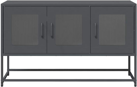 Metallic Anthracite TV Stand L100.5xD39xH60.5cm