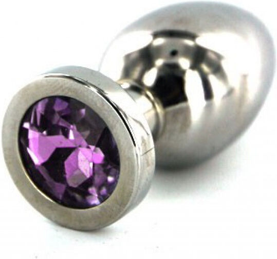 Kiotos Πρωκτική Σφήνα Small Silver/Purple 6cm