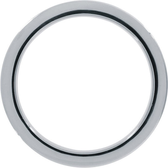 Steel Power Tools Ribbed Stainless Steel Cockring 45mm
