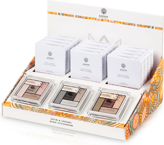 Garden Satin & Creamy Nude Eyeshadow Lidschattenpalette in fester Form No3 6gr