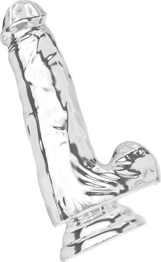 ToyJoy Ρεαλιστικό Dildo με Όρχεις και Βεντούζα Διάφανο 16cm