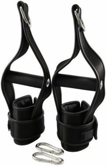 Saxos Hanging Handcuffs Set zur Türfesselung in Schwarz Farbe