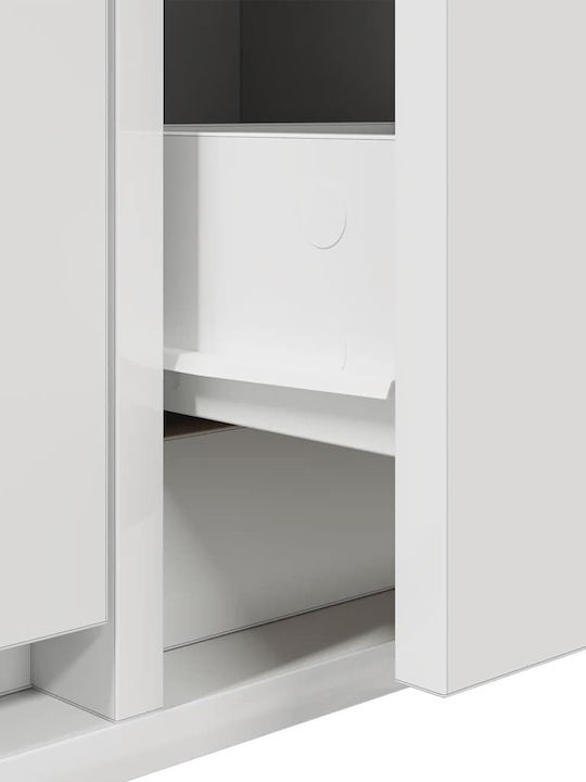 Έπιπλο Τηλεόρασης Λευκό Μ60xΠ31xΥ25.5cm