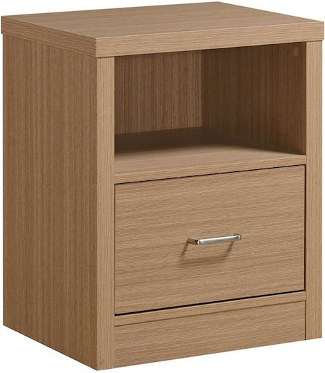 Caliber Wooden Bedside Table Sonoma Oak 47x39x47cm