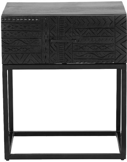 Комод Aztec Дървен Черен 35x50x50см
