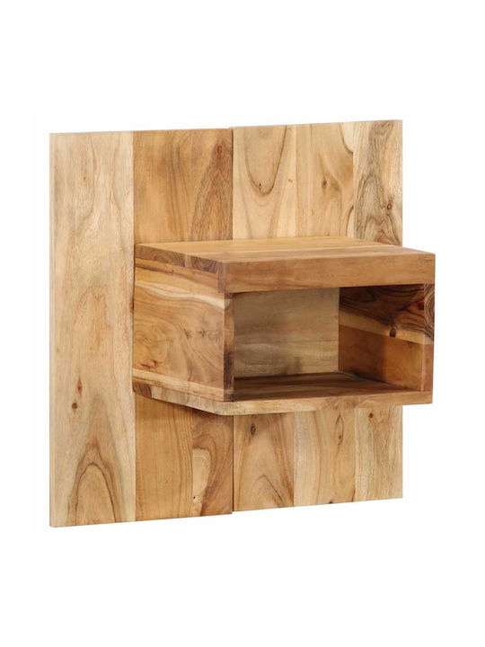 Κομοδίνο από Μασίφ Ξύλο Μπεζ 50x27x50cm