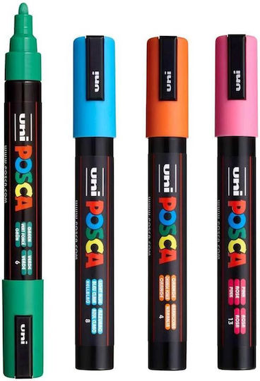 Posca Design Markers 2.5mm Prussian Blue 4pcs PC-5M/4P